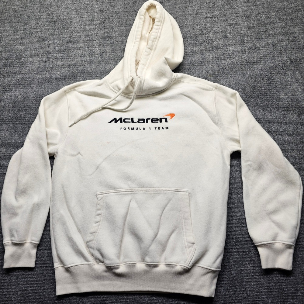Hollister McLaren Formula 1 Team Hoodie Small Cream F1 Racing Pullover 322F2633